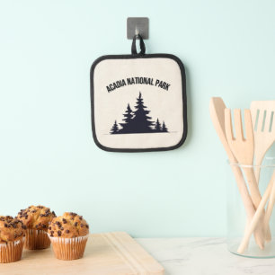 Acadia National Park Souvenir Christmas Ornament Pot Holder