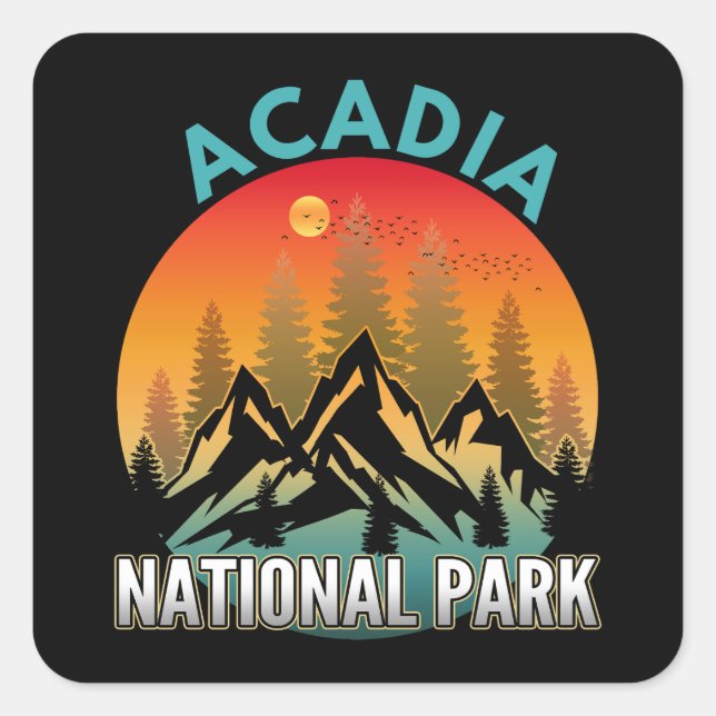 Acadia National Park  Square Sticker (Front)