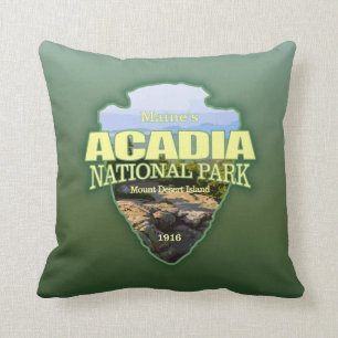 Acadia NP (arrowhead) Throw Pillow