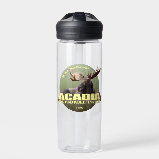 Acadia NP (Moose)  Water Bottle (Front)