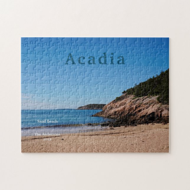 Acadia Sand Beach National Park Maine Jigsaw Puzzle (Horizontal)