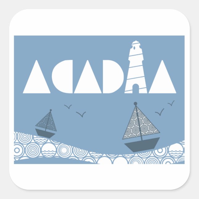 Acadia Square Sticker (Front)