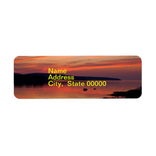 Acadia Sunrise Address Label