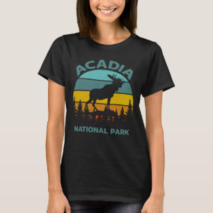 Acadia Vintage Moose National Park T-Shirt
