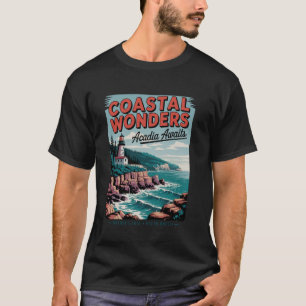 Acadia Wilderness Adventure Lighthouse Trail - Aca T-Shirt