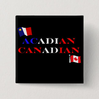 Acadian Canadian 2 Inch Square Button