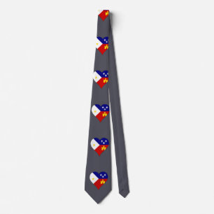 Acadiana Flag Cajun Pride South Louisiana Neck Tie