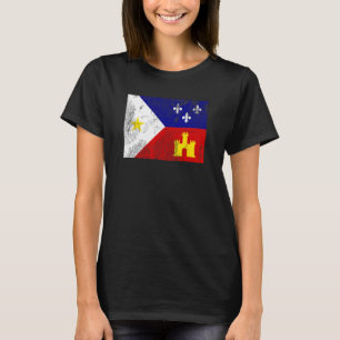 Acadiana Flag Louisiana Cajun Country T-Shirt