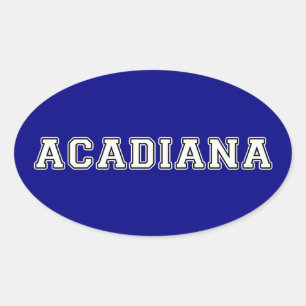 Acadiana Oval Sticker