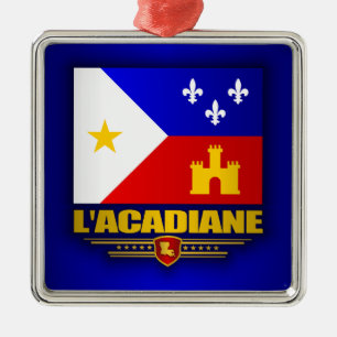 Acadiana Pride Metal Ornament
