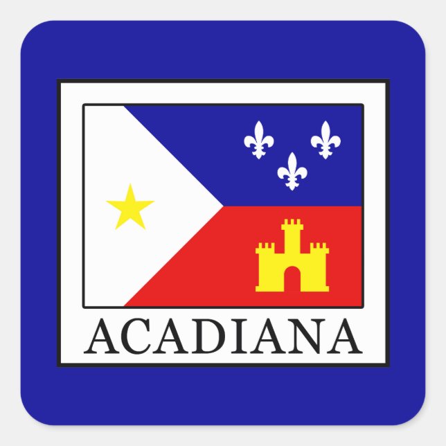 Acadiana Square Sticker (Front)