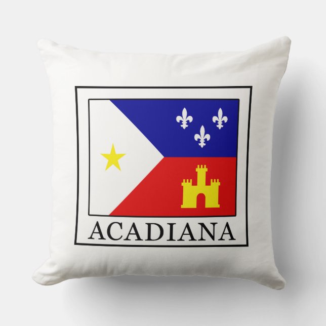 Acadiana Throw Pillow (Front)