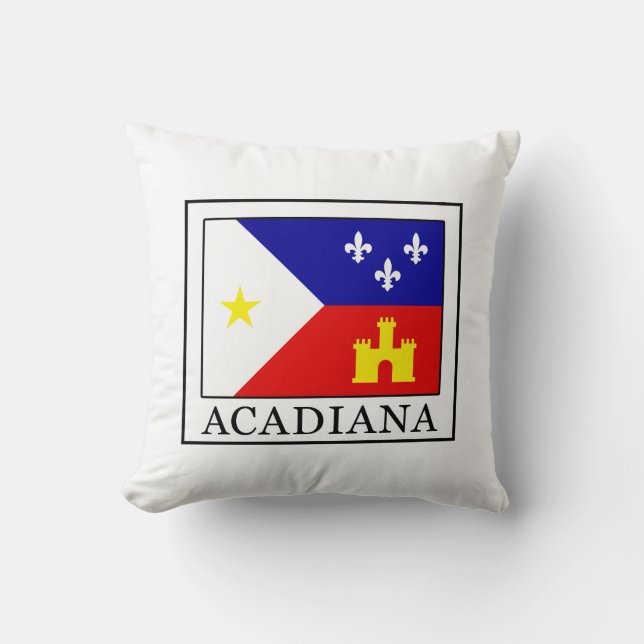 Acadiana Throw Pillow (Front)