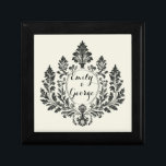 Acanthus & Antiquity, wedding design, Gift Box<br><div class="desc">Wedding design collection that blends timeless elegance with intricate detailing. Featuring ornate motifs, gold and black filigree, and lush acanthus leaves, this collection creates a luxurious atmosphere. Crafted on a refined Pantone 'Cannoli Cream' backdrop, each piece radiates sophistication and vintage charm. Perfect for couples seeking opulence and classic beauty in...</div>