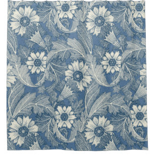 acanthus cobalt denim