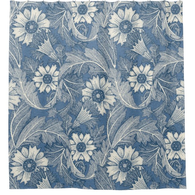 acanthus cobalt denim (Front)