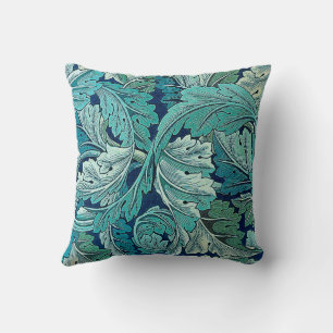 Acanthus Green, William Morris Throw Pillow
