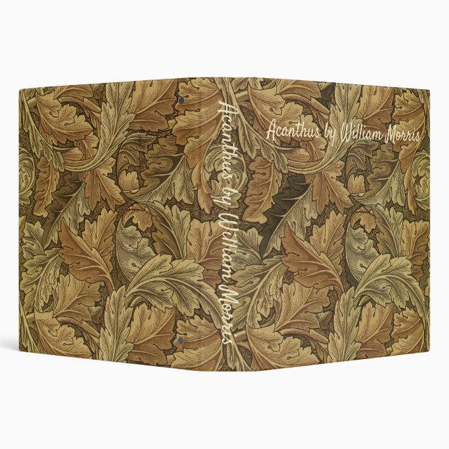Acanthus Leaves by William Morris, Antique Textile Binder (Background)