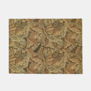Acanthus Leaves by William Morris, Antique Textile Doormat