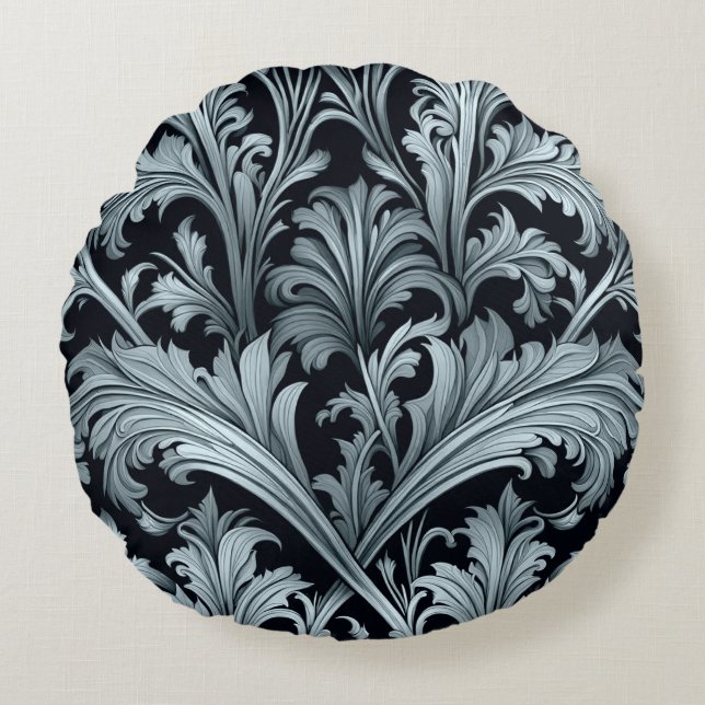 Acanthus Leaves Round Pillow (Front)