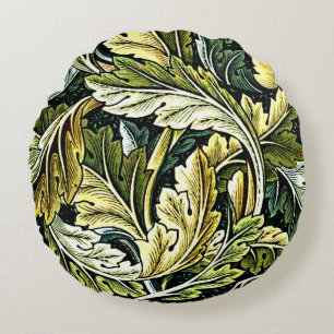 Acanthus, popular William Morris pattern Round Pillow