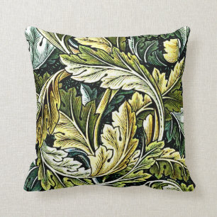 Acanthus, popular William Morris pattern Throw Pillow