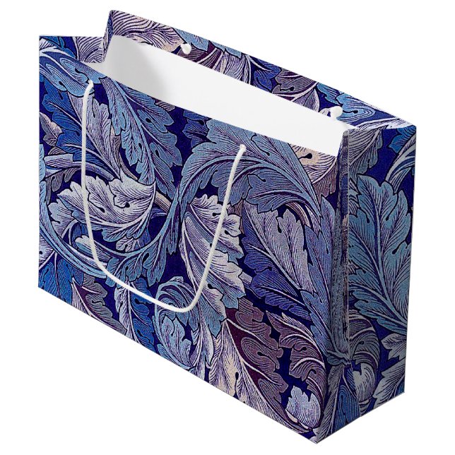 Acanthus Purple, William Morris Grand Sac Cadeau (Devant Angle)