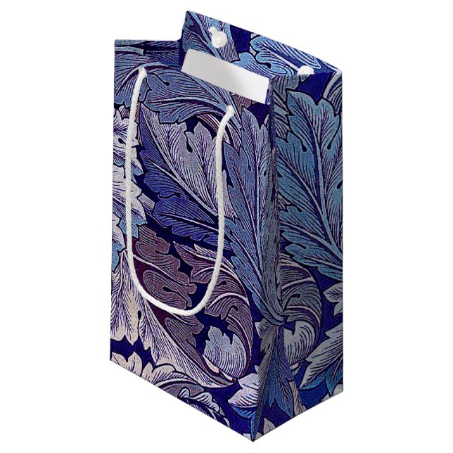 Acanthus Purple, William Morris Petit Sac Cadeau (Devant Angle)
