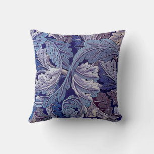 Acanthus Purple, William Morris Throw Pillow