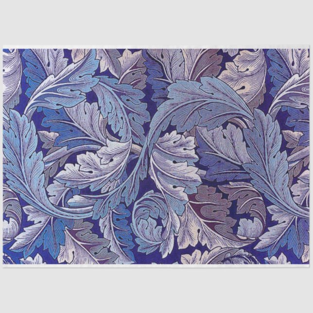 Acanthus Purple, William Morris Tissue Paper (Front)