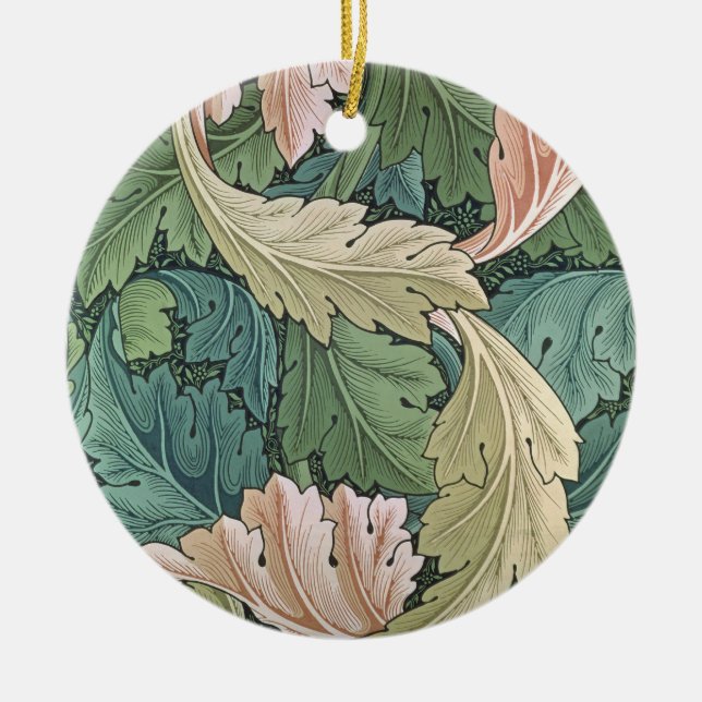 'Acanthus' wallpaper design, 1875 Ceramic Ornament (Front)