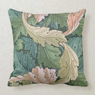 'Acanthus' wallpaper design, 1875 Throw Pillow
