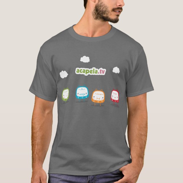 acapela.tv Grey Tshirt (Front)