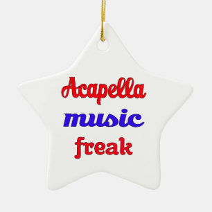 Acapella Music Freak Ceramic Ornament