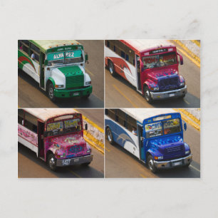 Acapulco buses postcard