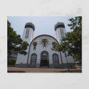 Acapulco cathedral postcard