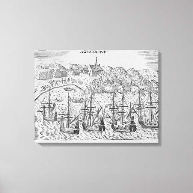 Acapulco', from Jean-Baptiste Labat 's Nouveau Canvas Print (Front)