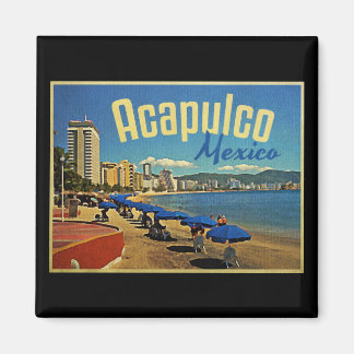 Acapulco Mexico Vintage Travel Magnet