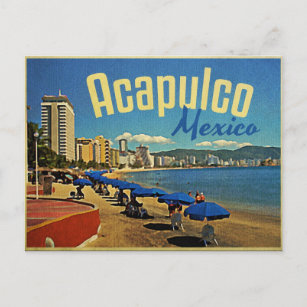 Acapulco Mexico Vintage Travel Postcard