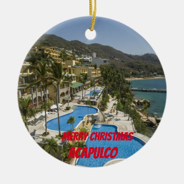 Acapulco Ornement de Noël Pittoresque (Devant)