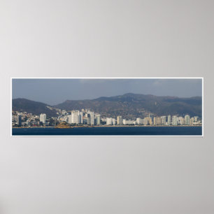 Acapulco panorama 3 poster