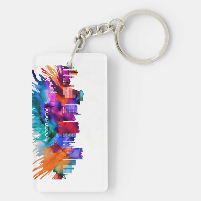 Acapulco Skyline Keychain (Back)