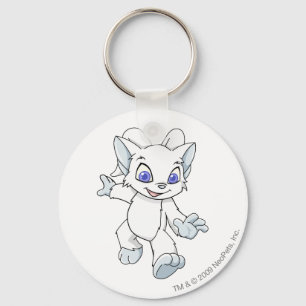 Acara White Keychain