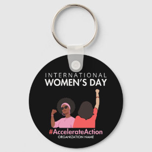 Accelerate Action International Women's Day 2025 Keychain