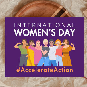 Accelerate Action International Women's Day 2025 Postcard