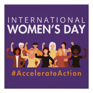 Accelerate Action International Women's Day 2025 Poster