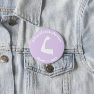 Accelerate Action Women´s Day 2025 3 Inch Round Button