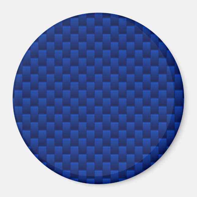 Accent Blue Carbon Fibre Like Print Background Magnet (Front)
