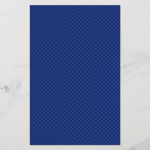 Accent Blue Carbon Fibre Like Print Background Stationery