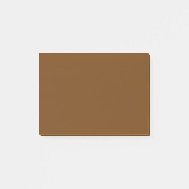 Accent Brown Background Colour You Can Customize Post-it Notes (Front)